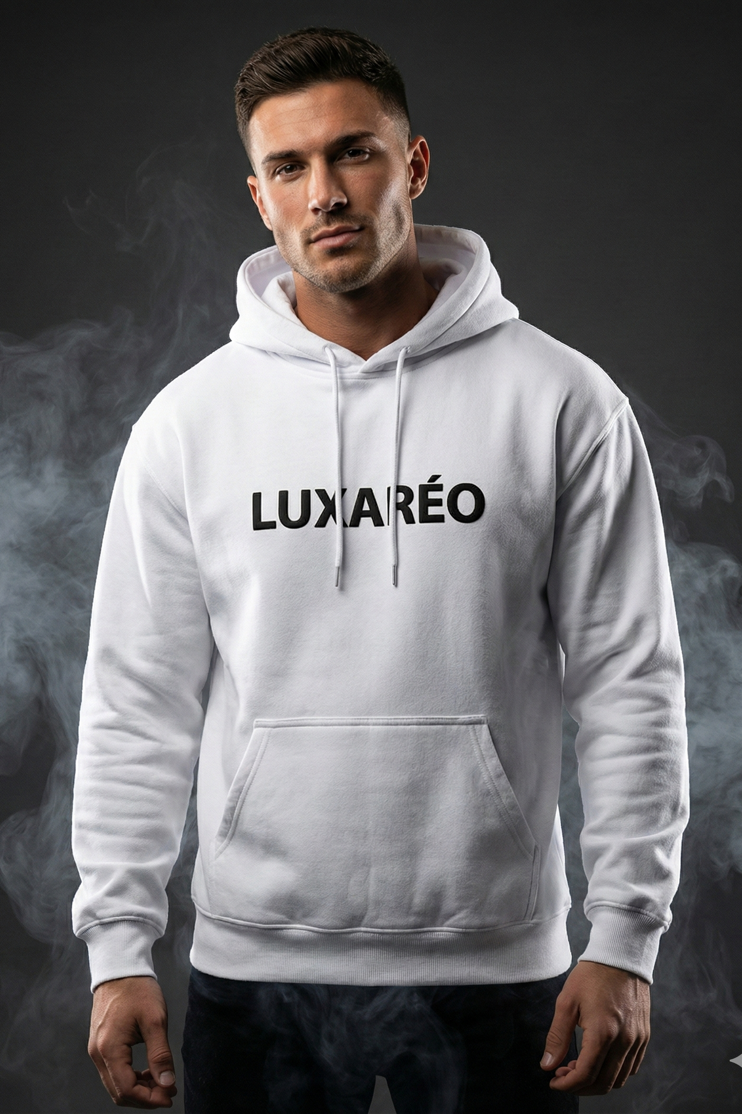 Luxareo Puff Black Hoodie (Unisex)