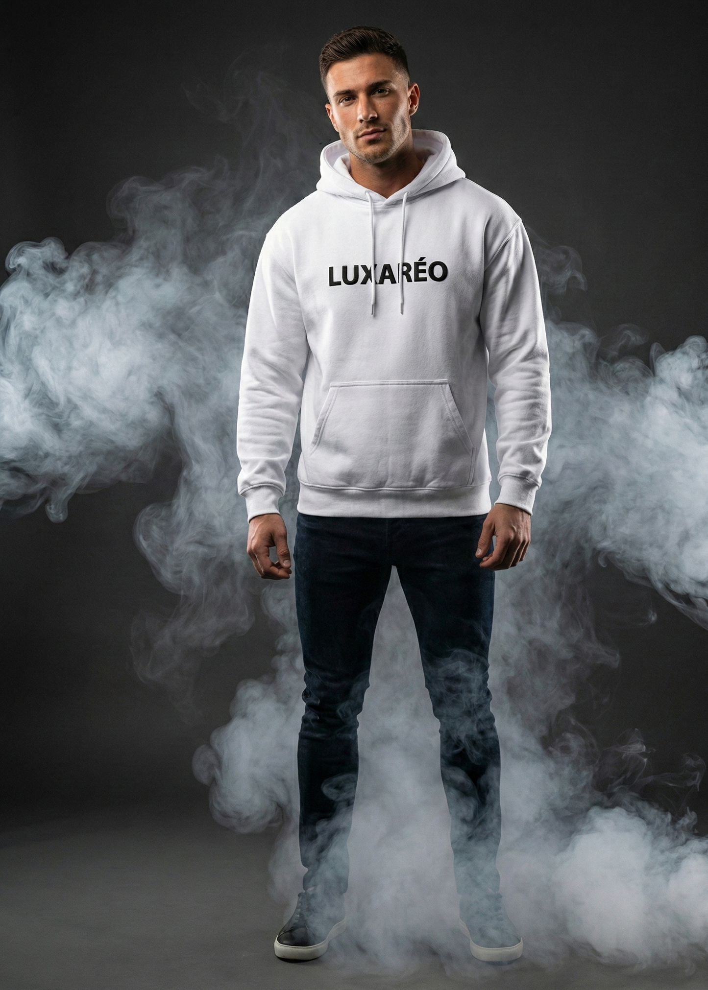 Luxareo Puff Black Hoodie (Unisex)