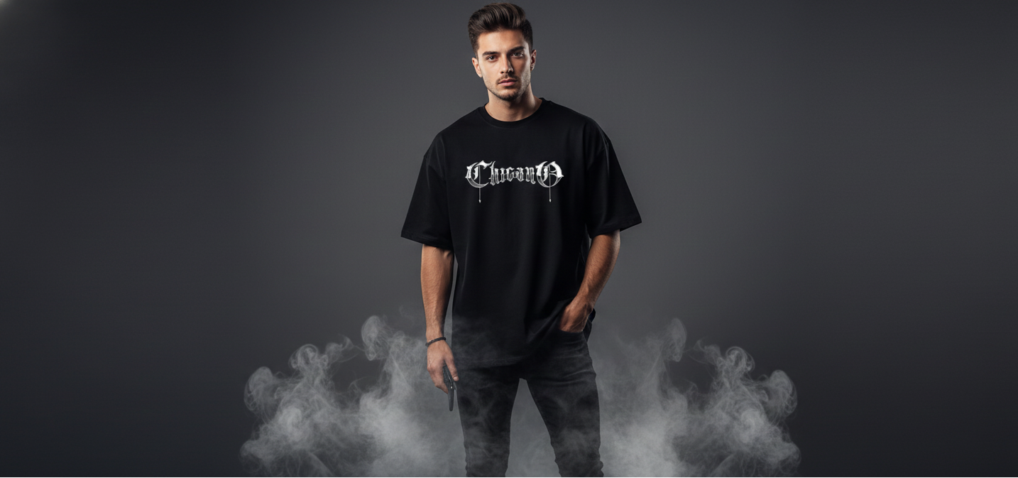 Mens Terry Oversized Tee ( Unisex ) Chicago