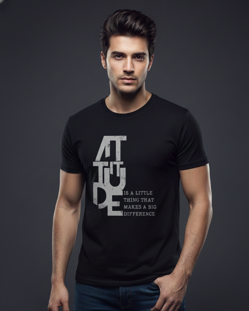 Mens T-Shirt Supima (Unisex) Attitude